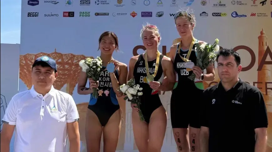 Белоруска Максимова выиграла золото на этапе Кубка Азии по триатлону