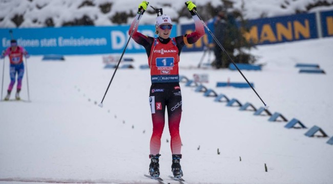 Марте Ройселанд выиграла спринт в Оберхофе, Ирина Кривко – 13-я
