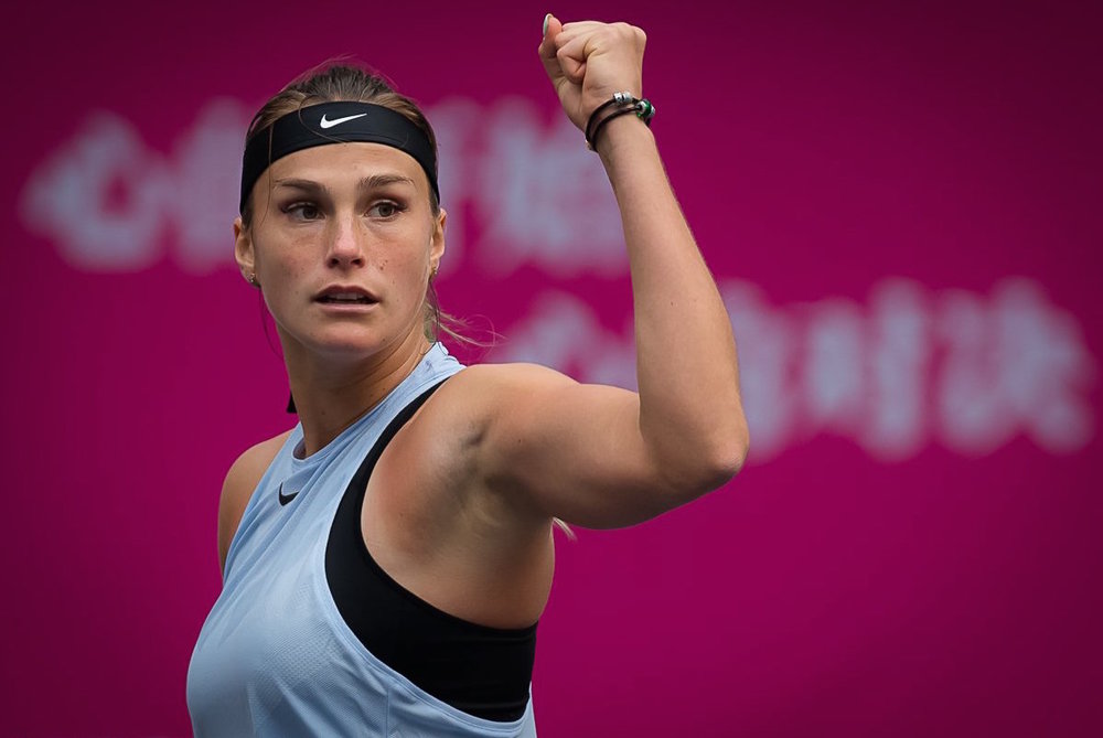 Теннис.  Соболенко на 2-м месте завершающегося сезона WTA по количеству выполненных подач навылет