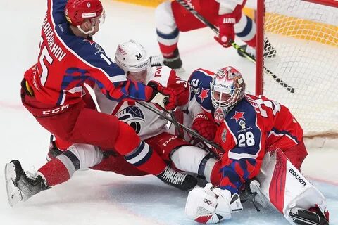 Хоккей. КХЛ. Московский «ЦСКА» обыграл «Локомотив» во 2-м матче серии плей-офф